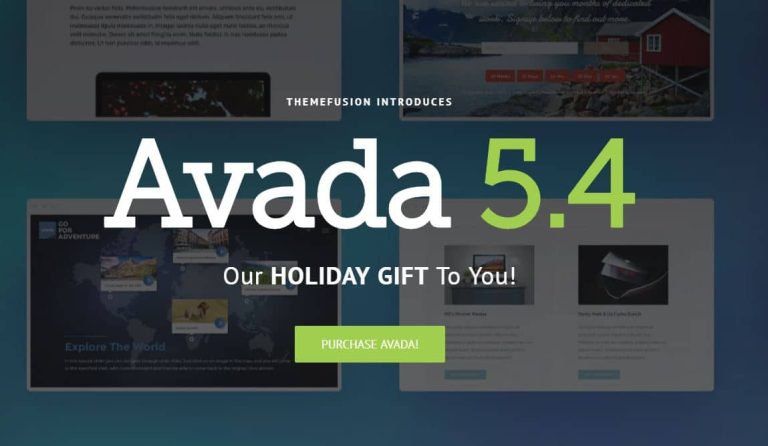 Avada 5.4 – More Value For You!